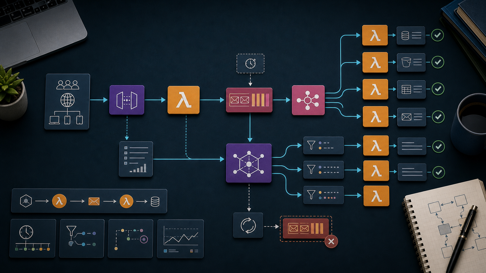 AWS Course — 05 · Serverless & Events — Lambda, API Gateway, SQS, SNS, EventBridge