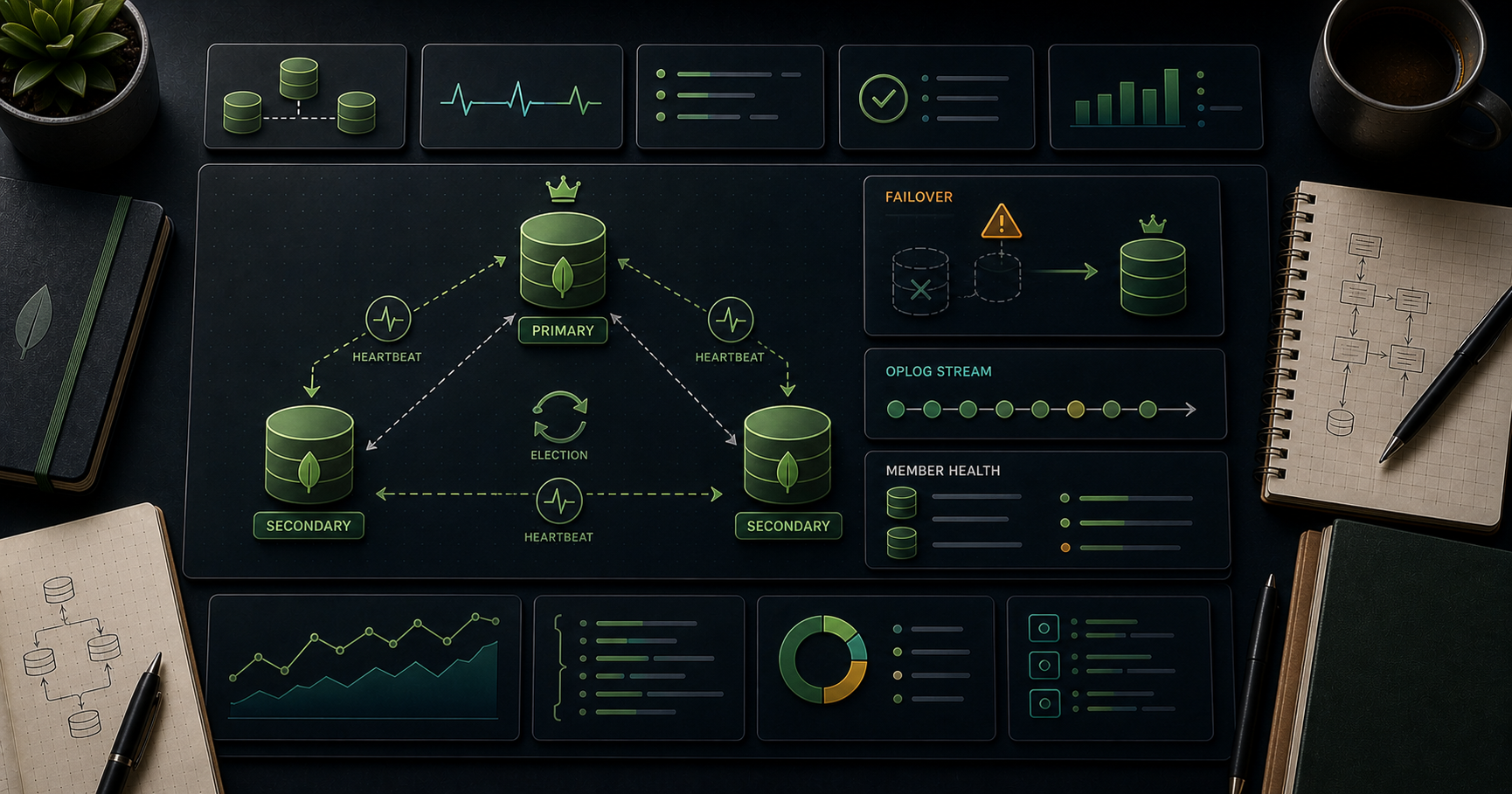 MongoDB Course — 10 · Replica Sets — Primary, Secondary, Oplog, Elections