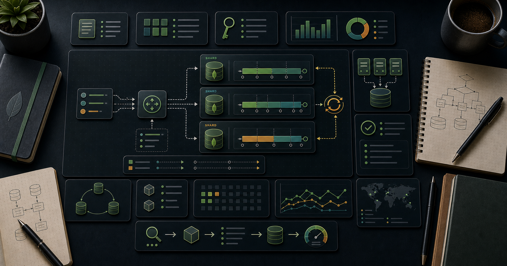 MongoDB Course — 11 · Sharding — mongos, Shard Keys, Chunks, Balancer, Resharding