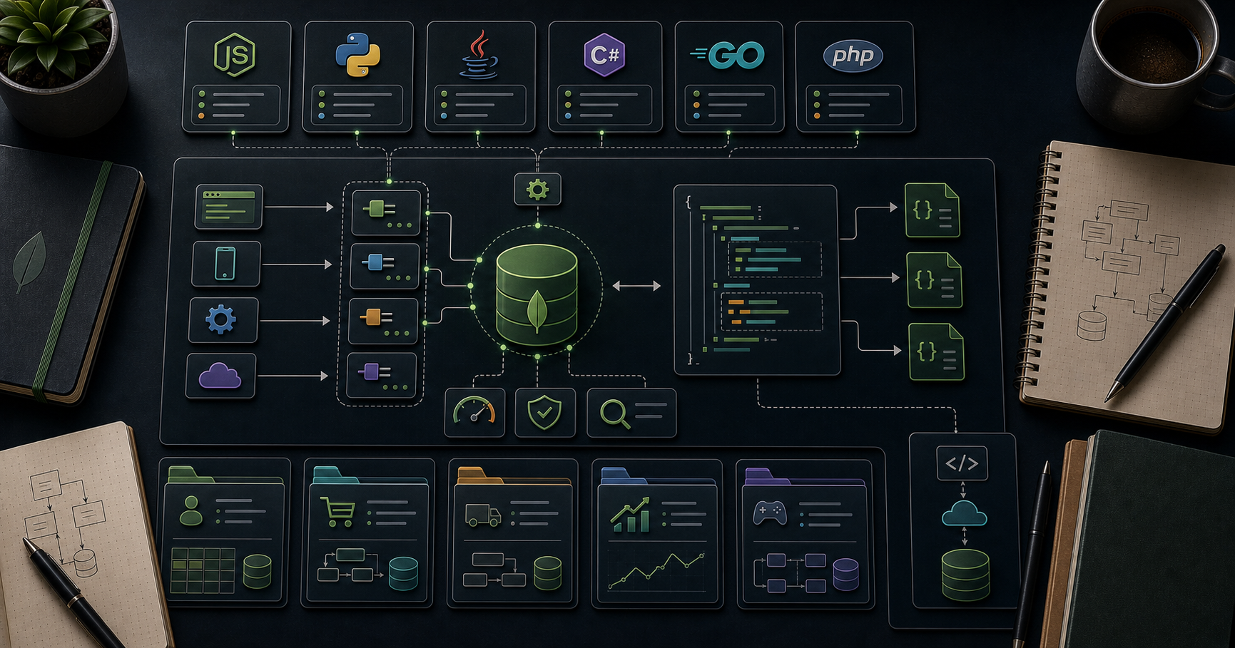 MongoDB Course — 17 · Drivers + Modeling Case Studies (Time-Series, IoT, E-commerce, Social, Multi-Tenant)