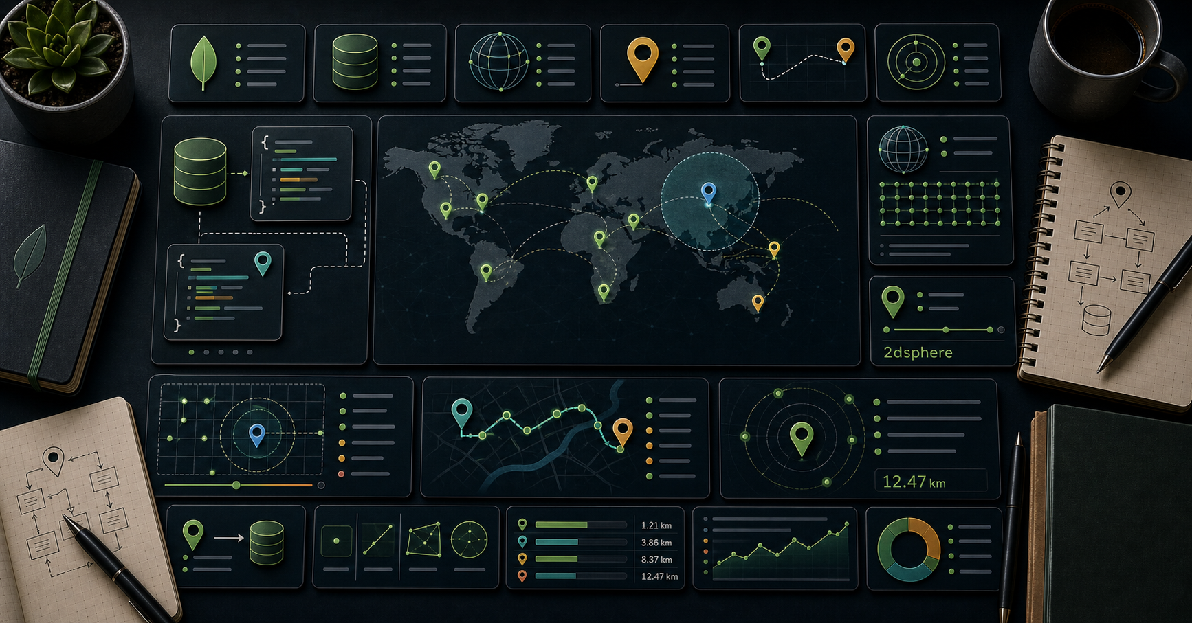 MongoDB Course — 27 · Geospatial Deep Dive — 2dsphere, GeoJSON, $near, Geofences