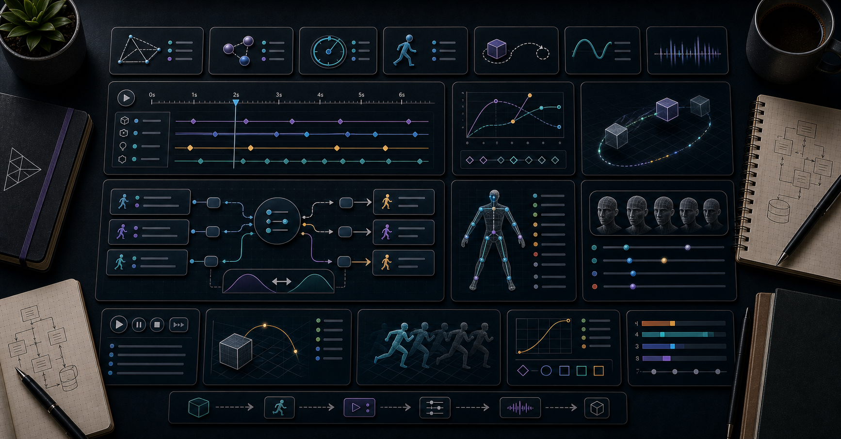 Three.js Course — 06 · Animation — Mixer, Clips, Morph Targets, Skinned Meshes
